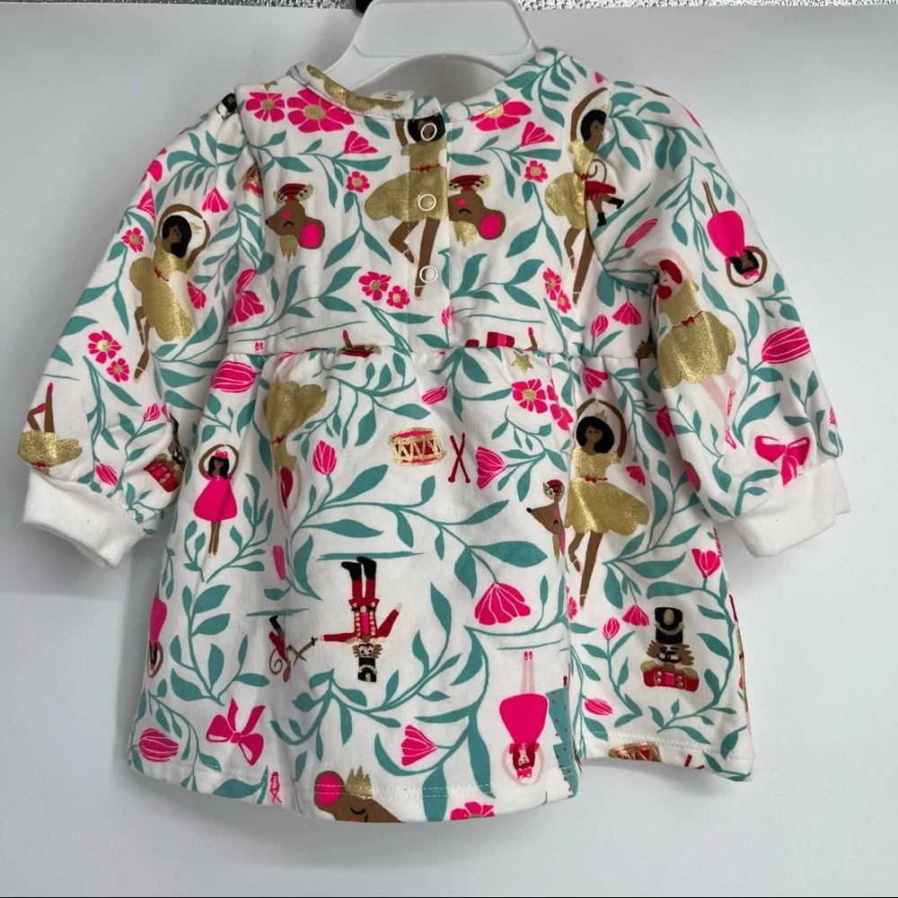 Tucker + Tate Dress Holiday Ballerina Nutcracker Metallic Baby 3 months NWOT - Picture 3 of 4